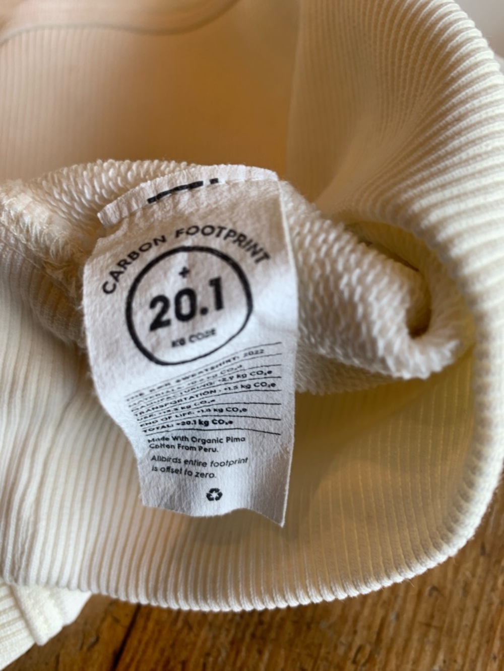 AllBirds Off-White Crewneck Sweatshirt - Picture 5 of 16